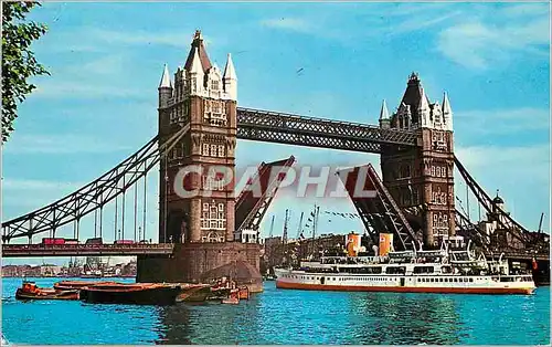 Moderne Karte Tower Bridge London Bateau