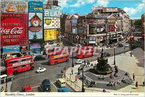 Moderne Karte Piccadilly Circus London Coca Cola