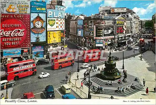 Moderne Karte Piccadilly Circus London Coca Cola