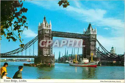 Moderne Karte Tower Bridge London Bateau