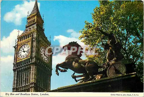 Cartes postales moderne Big Ben and Boadicea Statue London