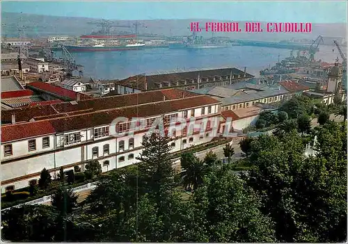 Moderne Karte El Ferrol del Caudillo Arsenal