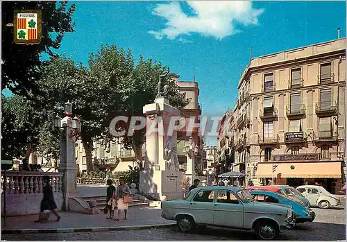 Cartes postales moderne Figueres Avenue et Monument et Monturiol