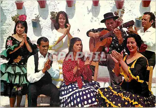 Moderne Karte Espana Tipica Scene typique