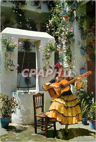 Moderne Karte Espana Tipica Scene typique