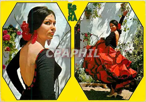 Moderne Karte Espana Tipica Scenes typique