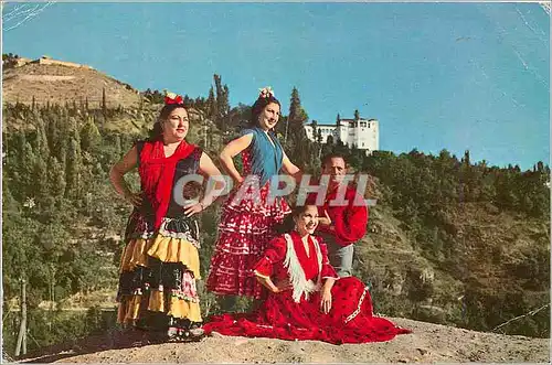 Cartes postales moderne Danse regionales espagnoles Granada Bailaores del Sacromonte