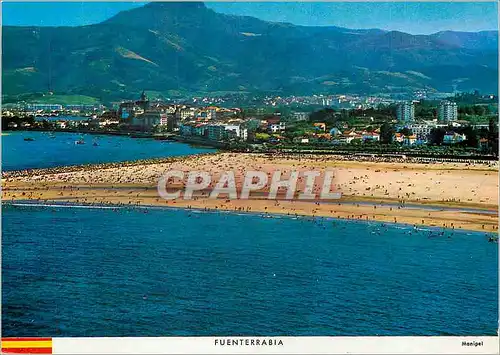 Cartes postales moderne Fuenterrabia La plage et vue partielle