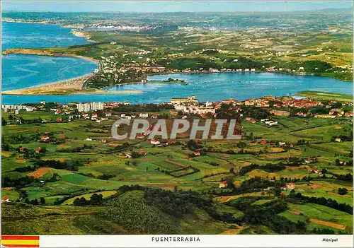 Cartes postales moderne Fuenterrabia Vue generale au fond Hendaye Saint Jean de Luz et Biarritz