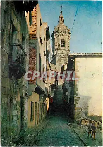 Cartes postales moderne Fuenterrabia Rue des boutiques