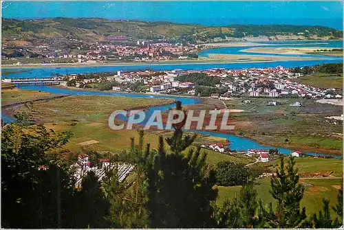 Cartes postales moderne Hendaye et Fuenterrabia