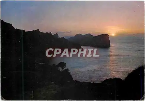 Cartes postales moderne Formentor Mallorca Coucher de soleil des le phare