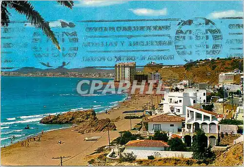 Cartes postales moderne Costa del Sol Carvajal Fuengirola Plage et vue partielle