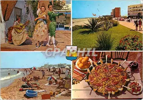 Cartes postales moderne Gandia Valencia Danse regionale Plages Paella