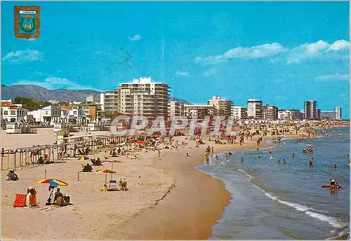 Cartes postales moderne Gandia Valencia Vue generale de la plage