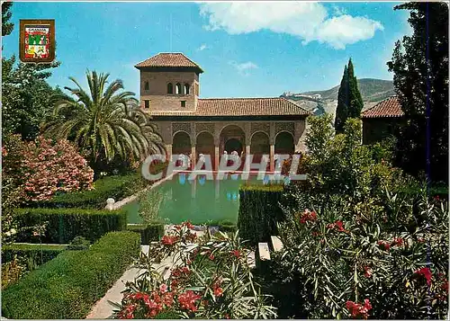 Cartes postales moderne Granada Alhambra Tour des Damas et Jardins du Partial