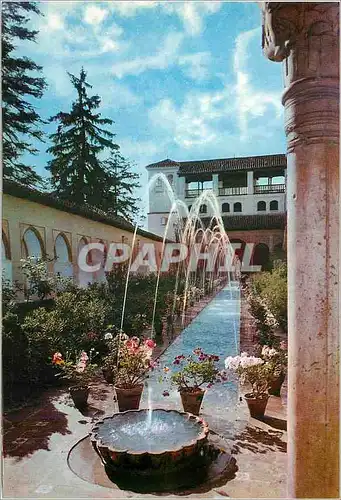 Cartes postales moderne Granada Generalife Cour de la Acequia