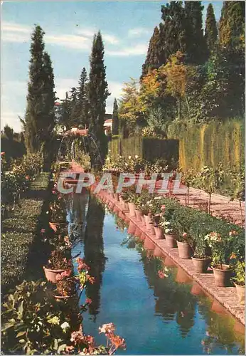 Cartes postales moderne Granada Generalife Jardines nuevos