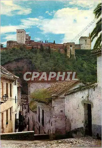 Cartes postales moderne Granada Vue de l Alhambr des l Albaicin