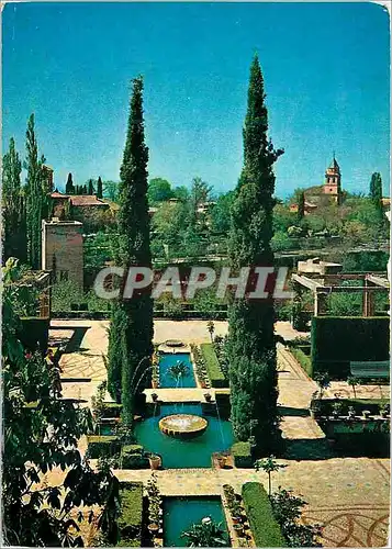 Cartes postales moderne Granada Jardines bajos del Generalife