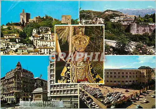 Cartes postales moderne Granada Ciudad Vierge des Anguastias vues cite