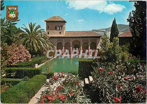 Cartes postales moderne Granada Alhambra Tour des Damas et Jardins du Partial