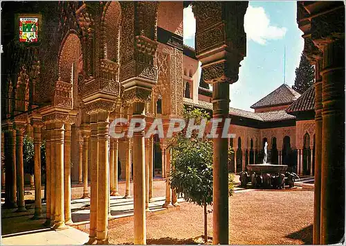 Cartes postales moderne Granada Alhambra Cour des Lions