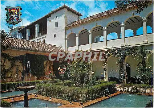 Cartes postales moderne Granada Generalife Cour de la Sultana