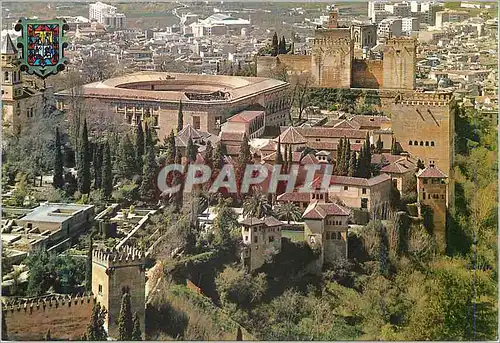Moderne Karte Granada Vue generale de l Alhambra