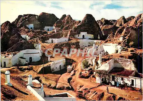 Moderne Karte Guadix Vue de Grottes