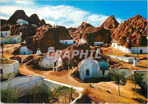 Moderne Karte Guadix Vue de Grottes