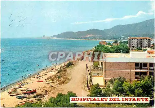 Moderne Karte Costa Dorada Tarragona Hospitalet del Infante Plage