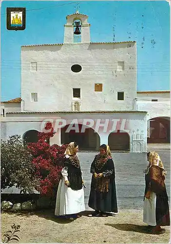 Cartes postales moderne Ibiza Isla Blanca Eglise de San Jose