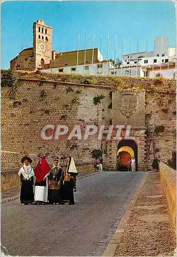 Cartes postales moderne Ibiza Baleares Espana Ciudad Murallas antiguas y la Catedral