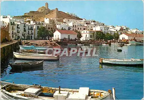 Cartes postales moderne Ibiza Baleares Espana Detail du Port Cathedrale