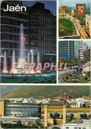 Cartes postales moderne Jaen Castillo de Santa Catalina Plaza de Jose Antonio