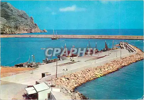 Moderne Karte Javea Alicante Barques de peche en port