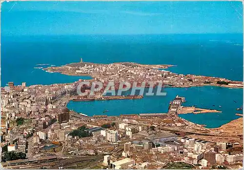 Cartes postales moderne La Coruna Vue aerienne