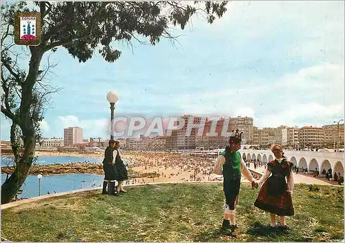 Cartes postales moderne La Coruna Plage de Riazor