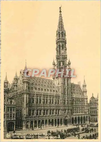 Cartes postales moderne Bruxelles La Grand Place Cote sud Ouest L Hotel de Ville