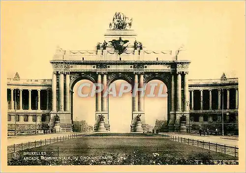 Moderne Karte Bruxelles Arcade monumentale du Cinquantenaire