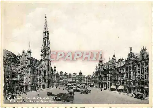 Moderne Karte Bruxelles Hotel de Ville et Grand Place