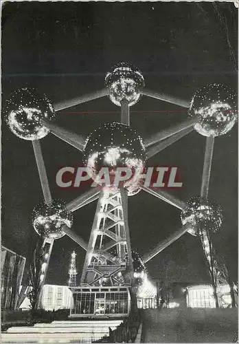 Cartes postales moderne Atomium La nuit