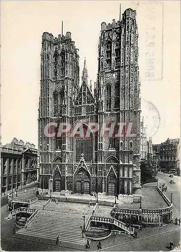 Cartes postales moderne Bruxelles Eglise Sainte Gudule