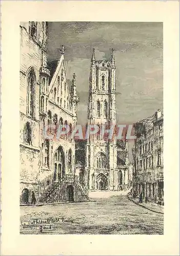 Cartes postales moderne Gand La Cathedrale St Bavon