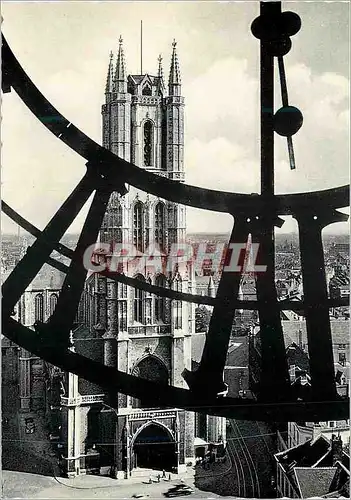 Moderne Karte Gand Cathedrale St Bavon vue depuis le Beffroi