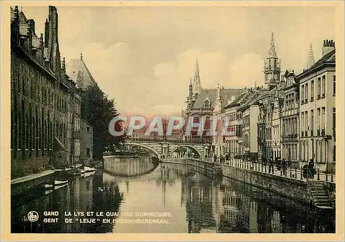 Cartes postales moderne Gand La Lys et Le quai des Dominicains