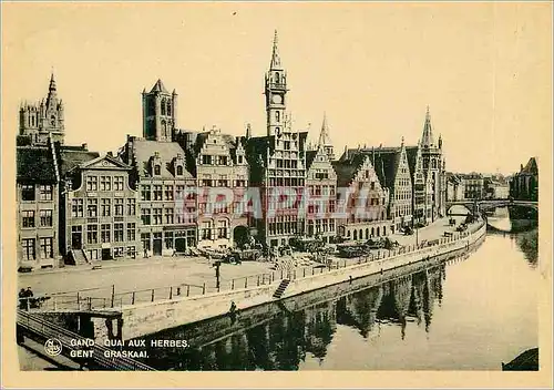 Cartes postales moderne Gand Quai aux Herbes