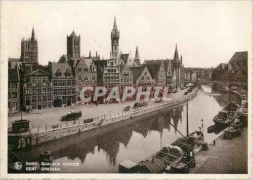 Moderne Karte Gand Quai aux Herbes