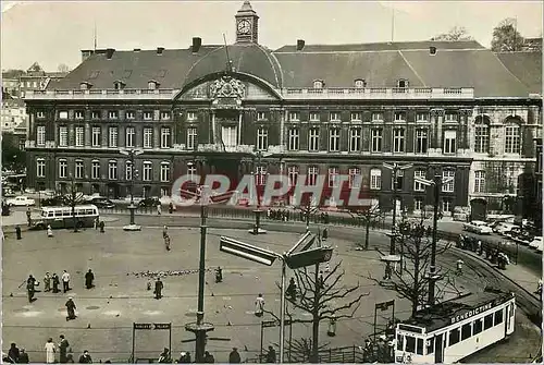 Moderne Karte Liege Place St Lambert et le Palais Princes Eveques Tramway